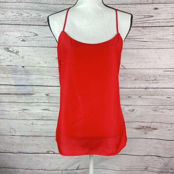 J. Crew Red Sleeveless Racerback Top Size 8 - Picture 2 of 10